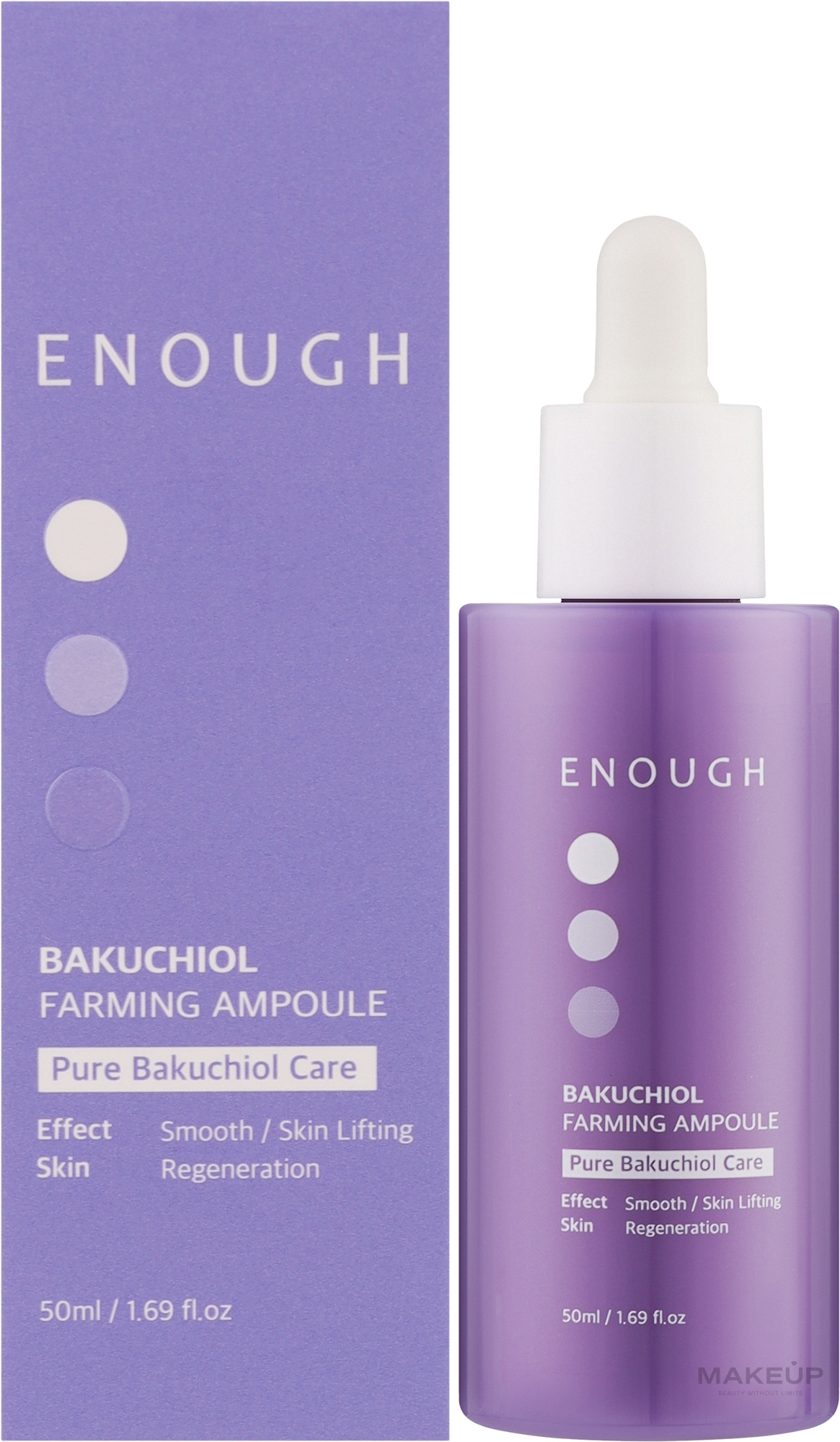 Укрепляющая сыворотка для лица с бакучиолом - Enough Bakuchiol Farming Ampoule — фото 50ml