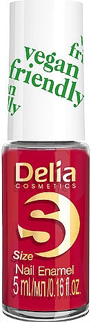 Лак для нігтів - Delia Cosmetics S-Size Vegan Friendly Nail Enamel