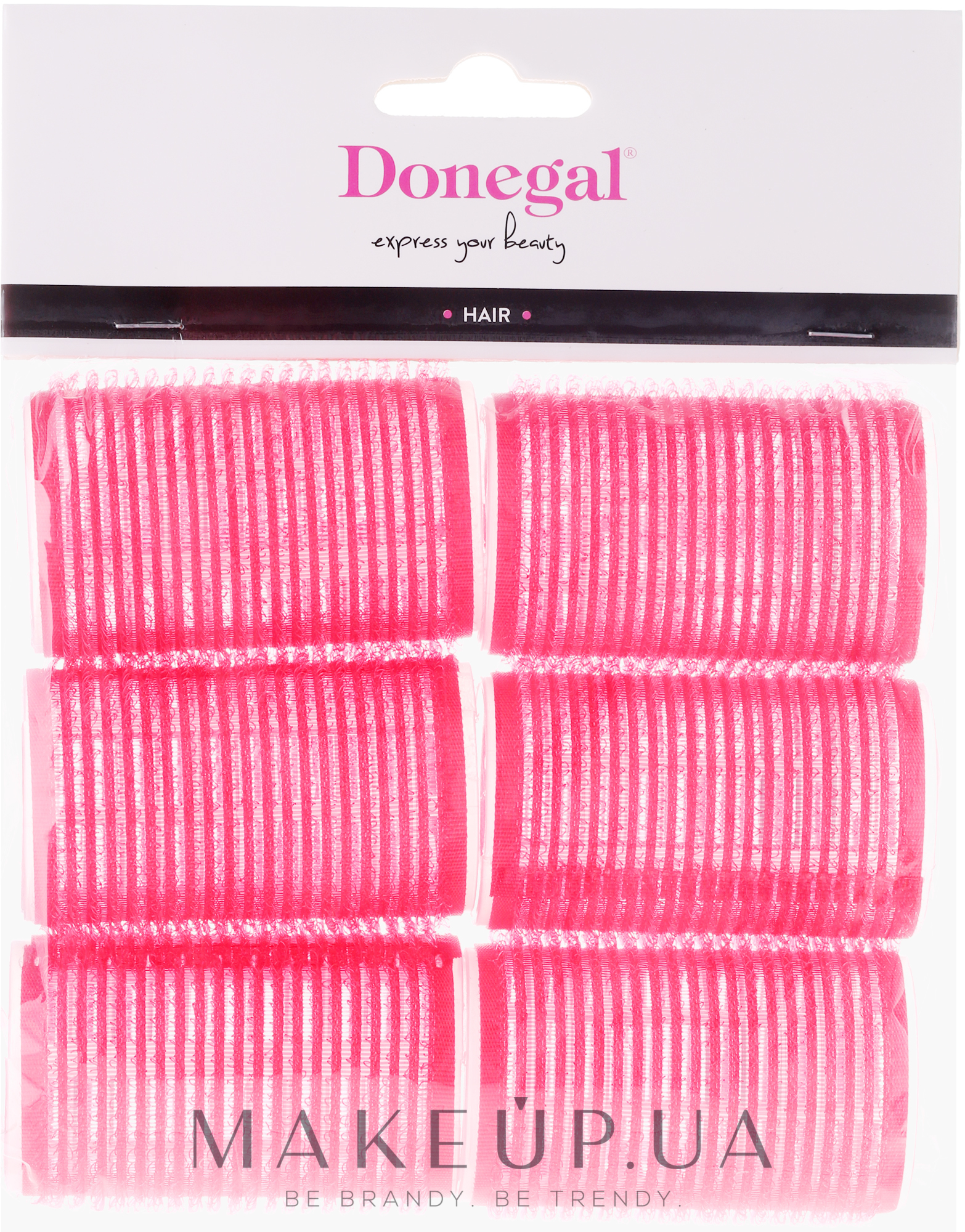 Бігуді з липучкою, 36 мм, 6 шт. - Donegal Hair Curlers — фото 6шт
