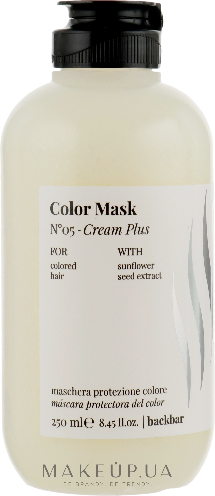 Легкая защитная маска для окрашенных волос - Farmavita Back Bar No5 Color Mask Cream Plus — фото 250ml
