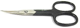 Ножницы ногтевые HH-404, 9.5 см, черные - QPI — фото N1