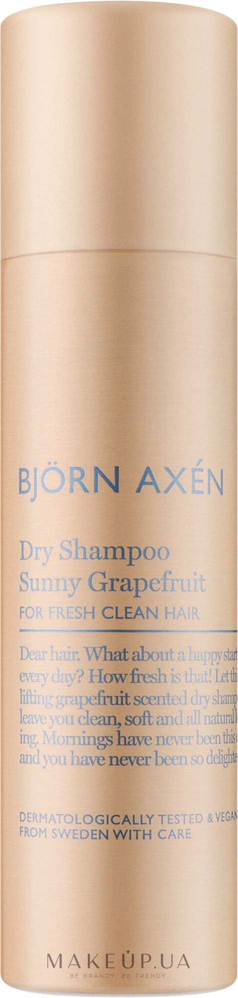 Сухой шампунь с ароматом грейпфрута - BjOrn AxEn Dry Shampoo Sunny Grapefruit — фото 150ml