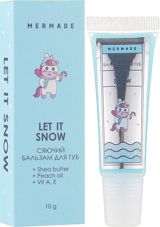 Сияющий бальзам для губ - Mermade Let It Snow SPF 6 — фото N2