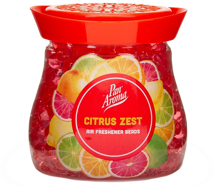 Гелевий освіжувач повітря "Цитрусова родзинка" - Pan Aroma Citrus Zest Air Freshener Beads — фото N1