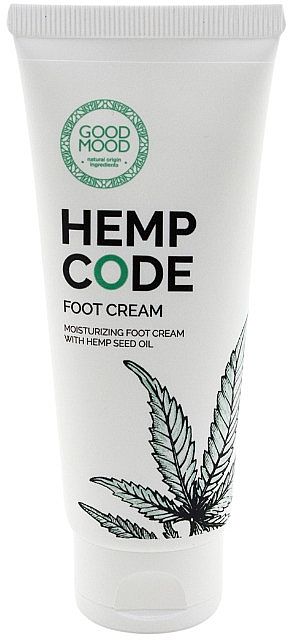 Зволожувальний крем для ніг з конопляною олією для сухої та нормальної шкіри - Good Mood Hemp Code Foot Cream — фото N1