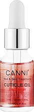 Парфумерія, косметика Суха перламутрова олія для кутикули "Соковитий кавун" - Canni