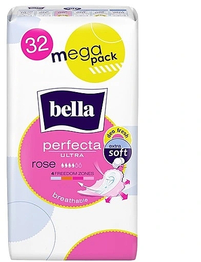 Прокладки Perfecta Ultra Rose, 32 шт. - Bella — фото N1