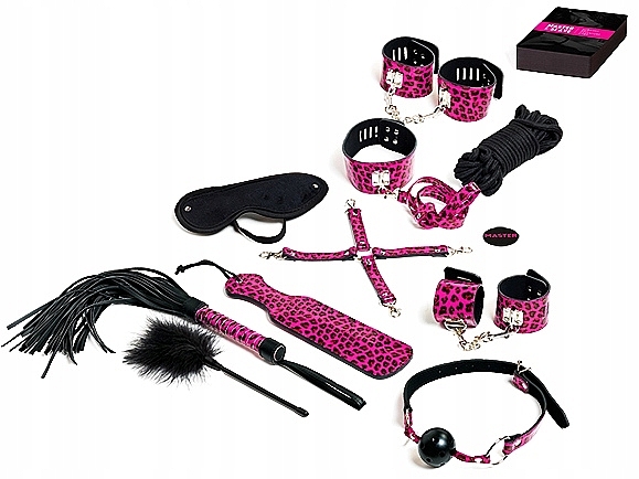 Набор для эротической игры, розовый - Tease & Please Master & Slave Bondage Game Pink — фото N2