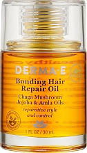 Восстанавливающее средство для волос с маслами чаги, жожоба и амлы - Derma E Bonding Hair Repair Oil — фото N1