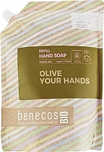 Крем-мыло для рук - Benecos Hand Soap Organic Olive (сменный блок) — фото N1