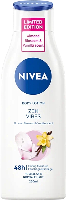 Лосьон для тела "Zen Vibes" - NIVEA Body Lotion Zen Vibes Almond Blossom And Vanilla Scent Limited Edition  — фото N1