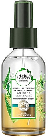 Двухфазное увлажняющее масло с коноплей и алоэ - Herbal Essences Hemp & Aloe Hair Oil — фото N1