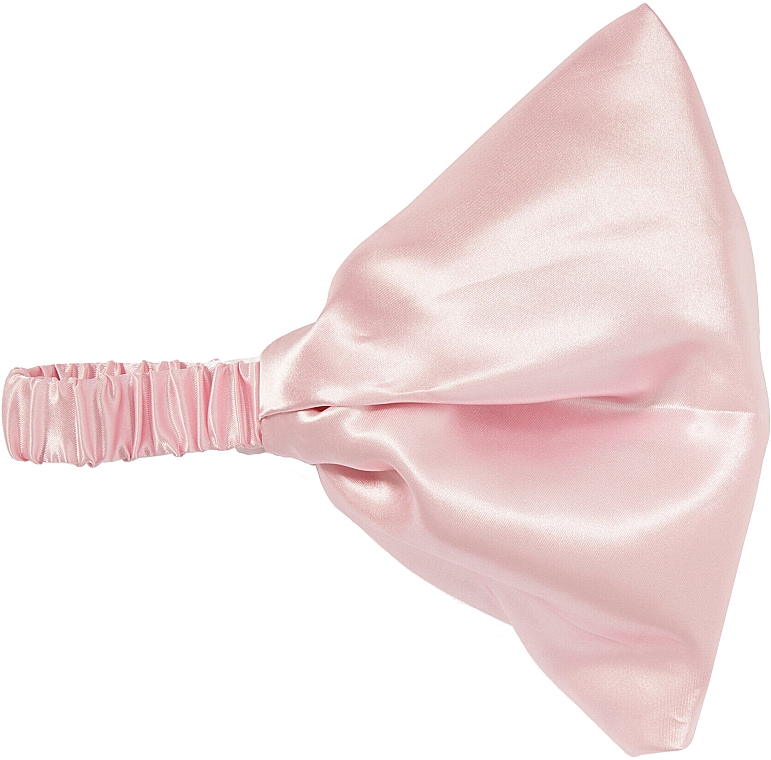 Пов'язка на голову, рожева - Revolution Haircare Satin Headband Pink — фото N1