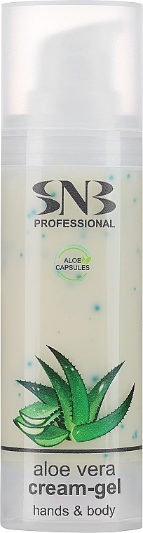 Крем-гель для рук и тела с алоэ вера - SNB Professional Hands And Body Cream-Gel Summer Care With Aloe Vera Spheres — фото N1