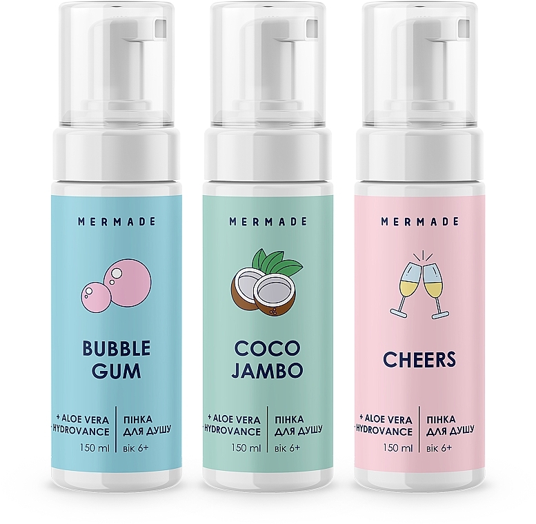 Набор - Mermade Bubbly Mood (sh/foam/3x150ml) — фото N2