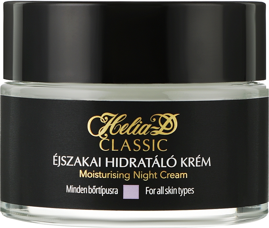 Крем нічний зволожувальний для обличчя - Helia-D Classic Moisturising Night Cream For All Skin Types — фото N1