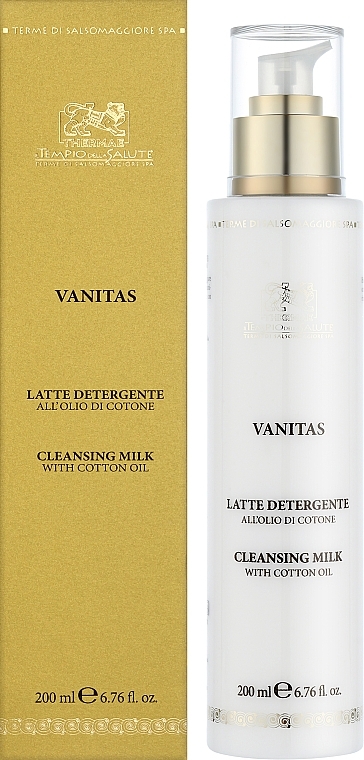 Очищающее термальное молочко "Хлопковая нежность" для чувствительной кожи лица - Thermae Vanitas Cleansing Milk — фото N2