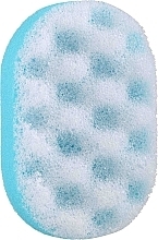 Парфумерія, косметика Овальна губка для ванни, блакитна 2 - Ewimark
