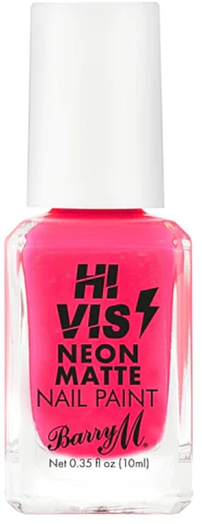 Лак для нігтів - Barry M Hi Vis Neon Matte Nail Paint — фото N1