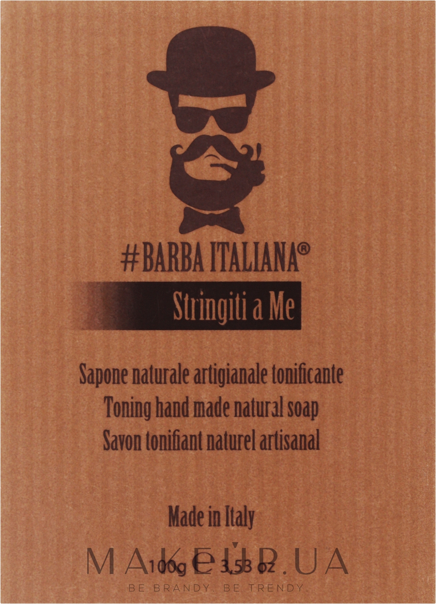 Натуральное тонизирующее мыло - Barba Italiana Stringiti A Me — фото 100g