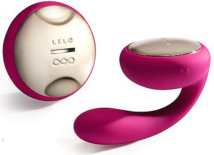 Вібратор для пар, малиновий - Lelo Ida Intimate Massager Luxurious Vibrator — фото N1