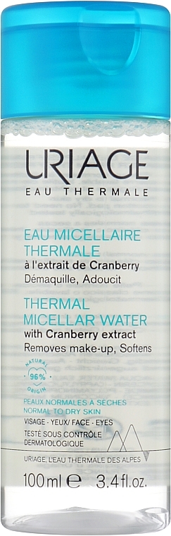 Міцелярна вода для нормальної шкіри  - Uriage Thermal Micellar Water Normal To Dry Skin