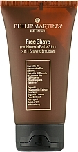 Емульсія до, для та після гоління - Philip Martins Free Shave 3 in 1 Shaving Emulsion — фото N1