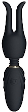 Компактний вібратор з насадками, чорний - Nomi Tang Pocket Wand Black — фото N3