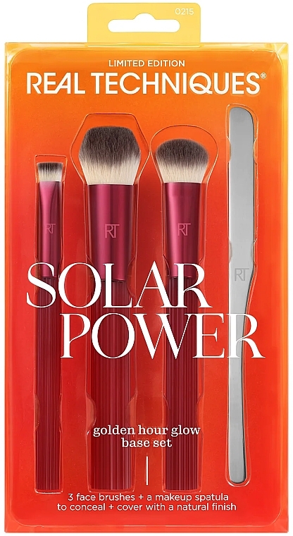 Набір пензлів для макіяжу - Real Techiques Solar Power Golden Hour Glow Base Set — фото N2