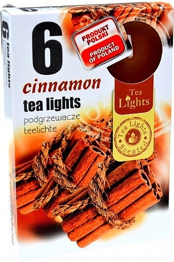 Чайні свічки "Кориця", 6 шт. - Admit Scented Tea Light Cinnamon — фото N2