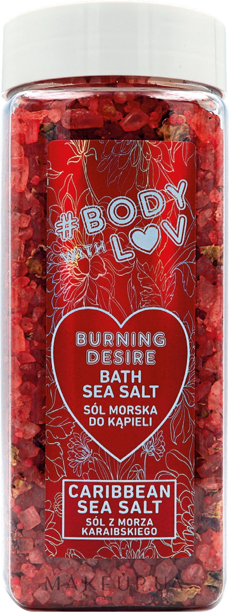 Сіль для ванн - New Anna Cosmetics Body With Luv Sea Salt For Bath Burning Desire — фото 500g