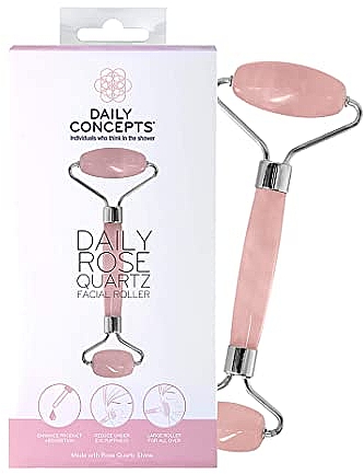 Роллер для массажа лица, розовый кварц - Daily Concepts Daily Rose Quartz Facial Roller — фото N1