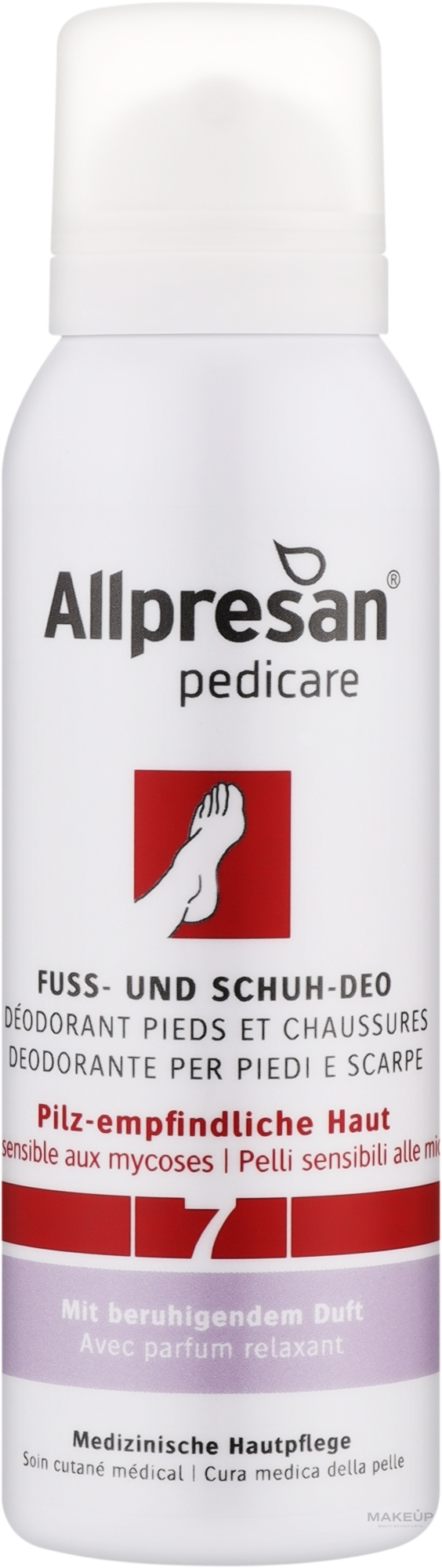 Спрей противогрибковый для ног и обуви - Allpresan Foot Special 7 Fuss-Und Schuh-Deo  — фото 125ml