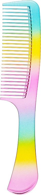 Гребешок для волос с ручкой, разноцветный - Inter-Vion