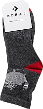 Парфумерія, косметика Жіночі шкарпетки csl200-113, сірі з котом - Moraj