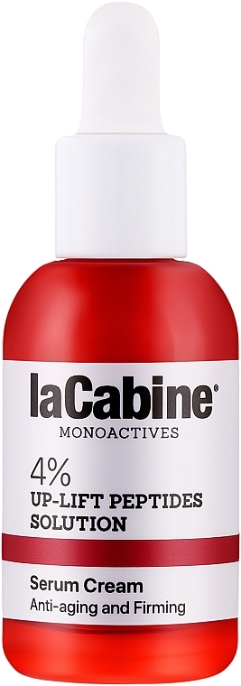 Антивікова крем-сироватка для пружності та еластичності шкіри обличчя - La Cabine 4% Up-Lift Peptides 2 in 1 Serum Cream