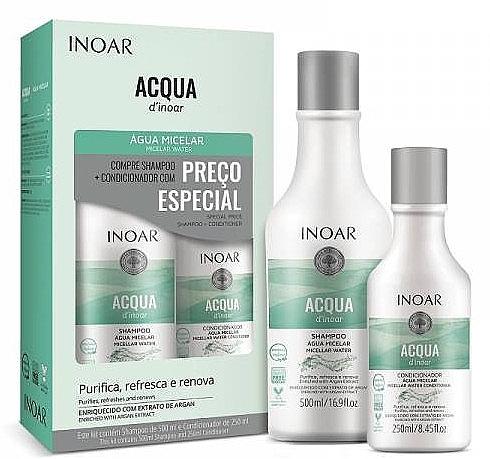 Набор - Inoar Duo Acqua (shampoo/500 ml + cond/250 ml) — фото N1