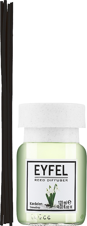 Аромадиффузор "Подснежник" - Eyfel Perfume Reed Diffuser Snowdrop — фото N4