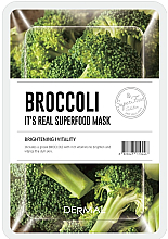 Маска для лица с брокколи - Dermal It'S Real Superfood Mask Brocoli — фото N1