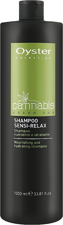 Шампунь для волосся з канабісом без SLES і парабенів - Oyster Cosmetics Cannabis Green Lab Shampoo Sensi-Relax — фото N1