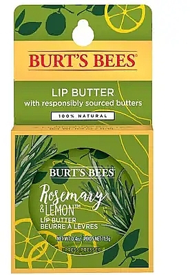 Бальзам для губ - Burt's Bees Rosemary & Lemon Lip Butter — фото N1