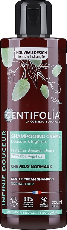 Крем-шампунь для нормального волосся "Мигдаль і камелія" - Centifolia Cream Shampoo Normal Hair — фото N1