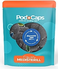 Абразивні насадки для педикюру, 10 мм - Clavier Medisterill PodoCaps Pedicure Sanding Caps — фото N1