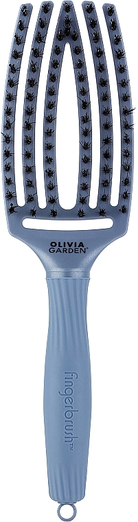 Щетка для волос - Olivia Garden Finger Brush Combo Amore Pearl Blue Medium — фото N1