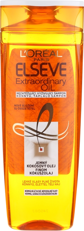 Питательный шампунь для нормальных и сухих волос - L'Oreal Paris Elseve Extraordinary Oil Coconut Shampoo — фото N1