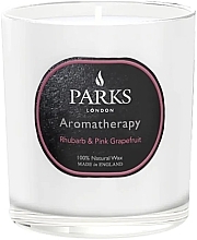 Ароматична свічка - Parks London Aromatherapy Rhubarb & Pink Grapefruit Candle — фото N2