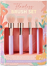 Набор кистей для макияжа - Sunkissed Flawless Brush Set (brush/4pcs + punch/1pcs) — фото N1