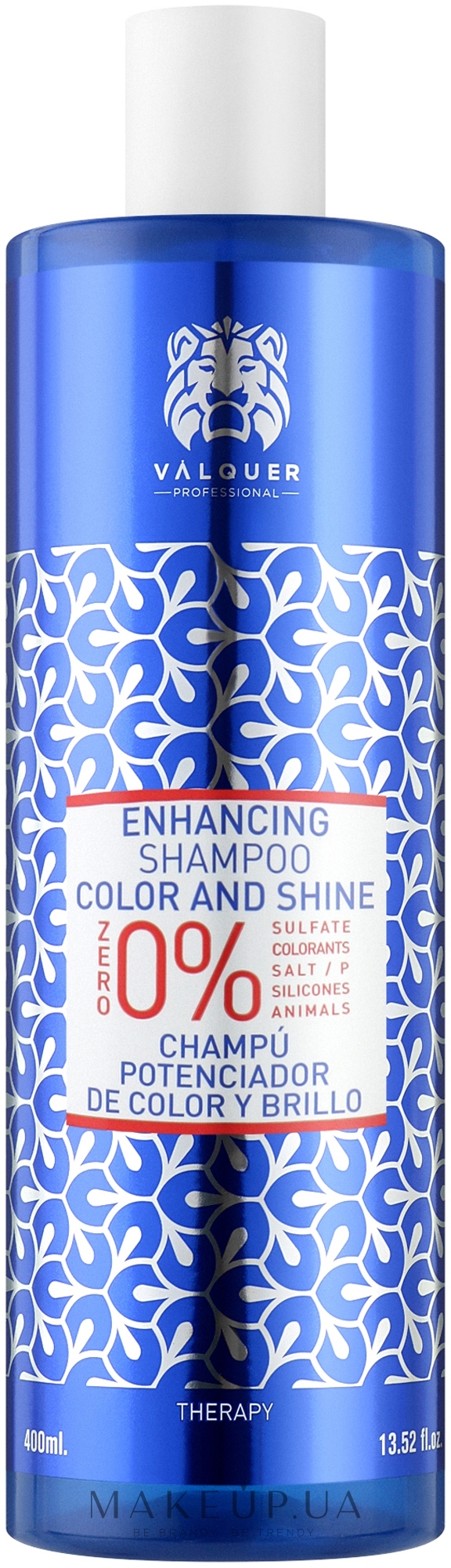 Шампунь для фарбованого волосся - Valquer Shampoo Shine And Colour Enhancer — фото 400ml