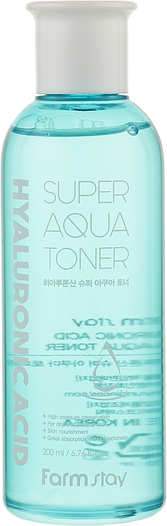 Суперувлажняющий тонер с гиалуроновой кислотой - FarmStayHyaluronic Acid Super Aqua Toner
