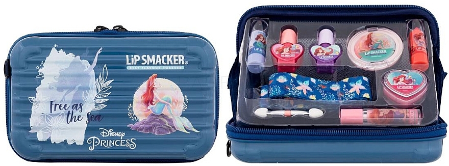Набір, 8 продуктів - Lip Smacker Disney Ariel Travel To Go Beauty Case — фото N2